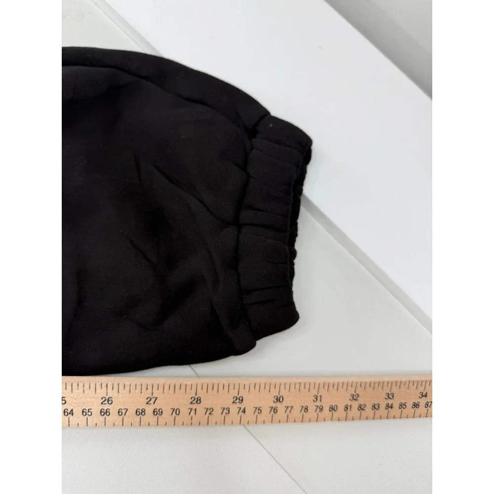 Comfrt Womens Black Heavyweight Fleece Jogger Sweatpants Large NEW